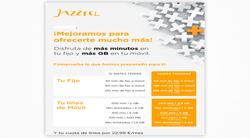 Subida tarifas jazztel